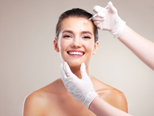 woman getting dermal fillers