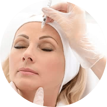 blonde haired adult female receiving botox injectable treatments in South Florida