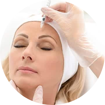 blonde haired adult female receiving botox injectable treatments in South Florida